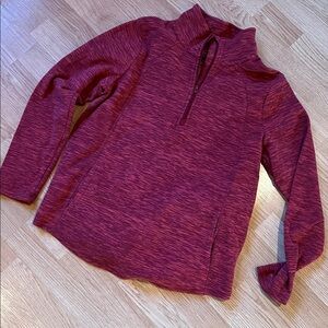 Red Quarter-Zip Pullover St. John’s Bay size S